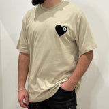 T-SHIRT CŒUR BEIGE