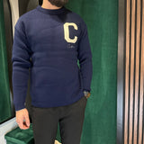 PULL “C ” BLEU MARINE