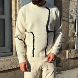 PULL ZÉBRA BLANC