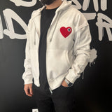 VESTE CŒUR ROUGE