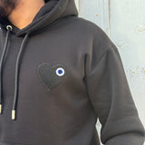 SWEAT NOIR CŒUR NOIR