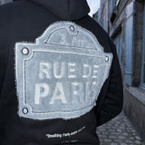 SWEAT RUE DE PARIS NOIR