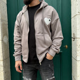 VESTE COEUR BLANC