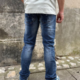 JEANS DXB BLEU/BLANC