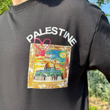 T-SHIRT PALESTINE NOIR