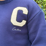 PULL « C »BLEU MARINE