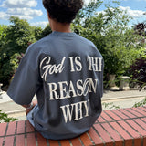 T-SHIRT GOD GREY