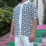 CHEMISE AYIA NAPA BLEU/JAUNE