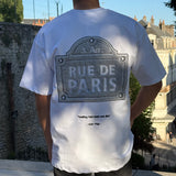 T-SHIRT RUE DE PARIS BLANC