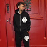 ENSEMBLE NOIR TRÈFLE BLANC