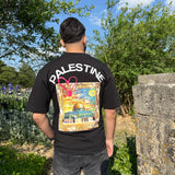 T-SHIRT PALESTINE NOIR