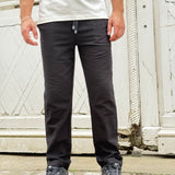 PANTALON EN LIN NOIR