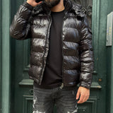 DOUDOUNE PALMER NOIR BRILLANT.