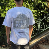 T-SHIRT RUE DE PARIS BLANC