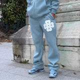 ENSEMBLE TURQUOISE TRÈFLE BLANC