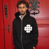 ENSEMBLE NOIR TRÈFLE BLANC