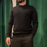 POLO MANCHE LONGUE NOIR