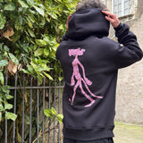 SWEAT NOIR PANTHÈRE ROSE