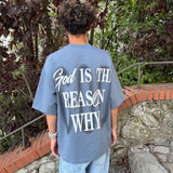 T-SHIRT GOD GREY