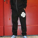 ENSEMBLE NOIR TRÈFLE BLANC