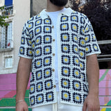 CHEMISE AYIA NAPA BLEU/JAUNE