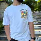 T-SHIRT PALESTINE BLANC