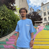 T-SHIRT F*CK BLEU