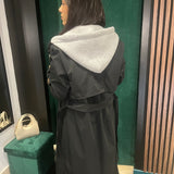 TRENCH CAPUCHE NOIR