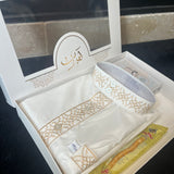 COFFRET QAMIS BLANC + TAPIS DE PRIÈRE